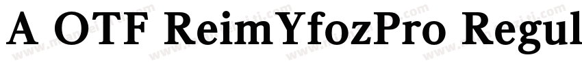 A OTF ReimYfozPro Regular字体转换